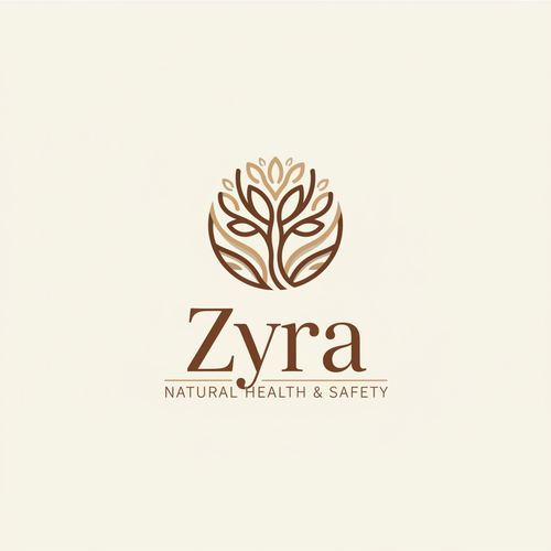Zyra Logo - Brown & Beige